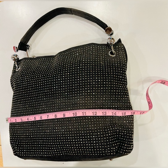 BLACK STUDDED BAG—LIKE NEW CONDITION—MADE NICE—GREAT HARDWARE—COOL—NOELLE - Picture 10 of 16